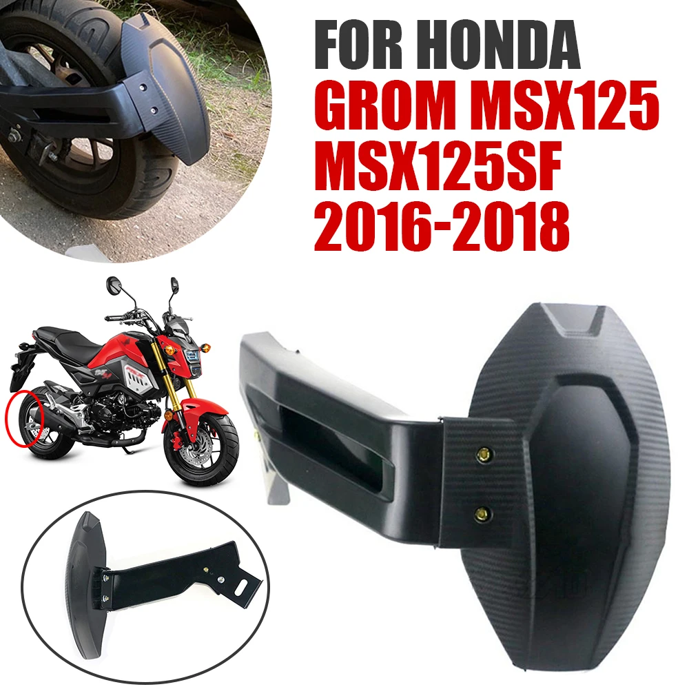 

Rear Fender Mudguard Wheel Cover Splash Guard Motorcycle Accessories For Honda Grom MSX125 SF MSX 125 125SF MSX125SF 2016 - 2018