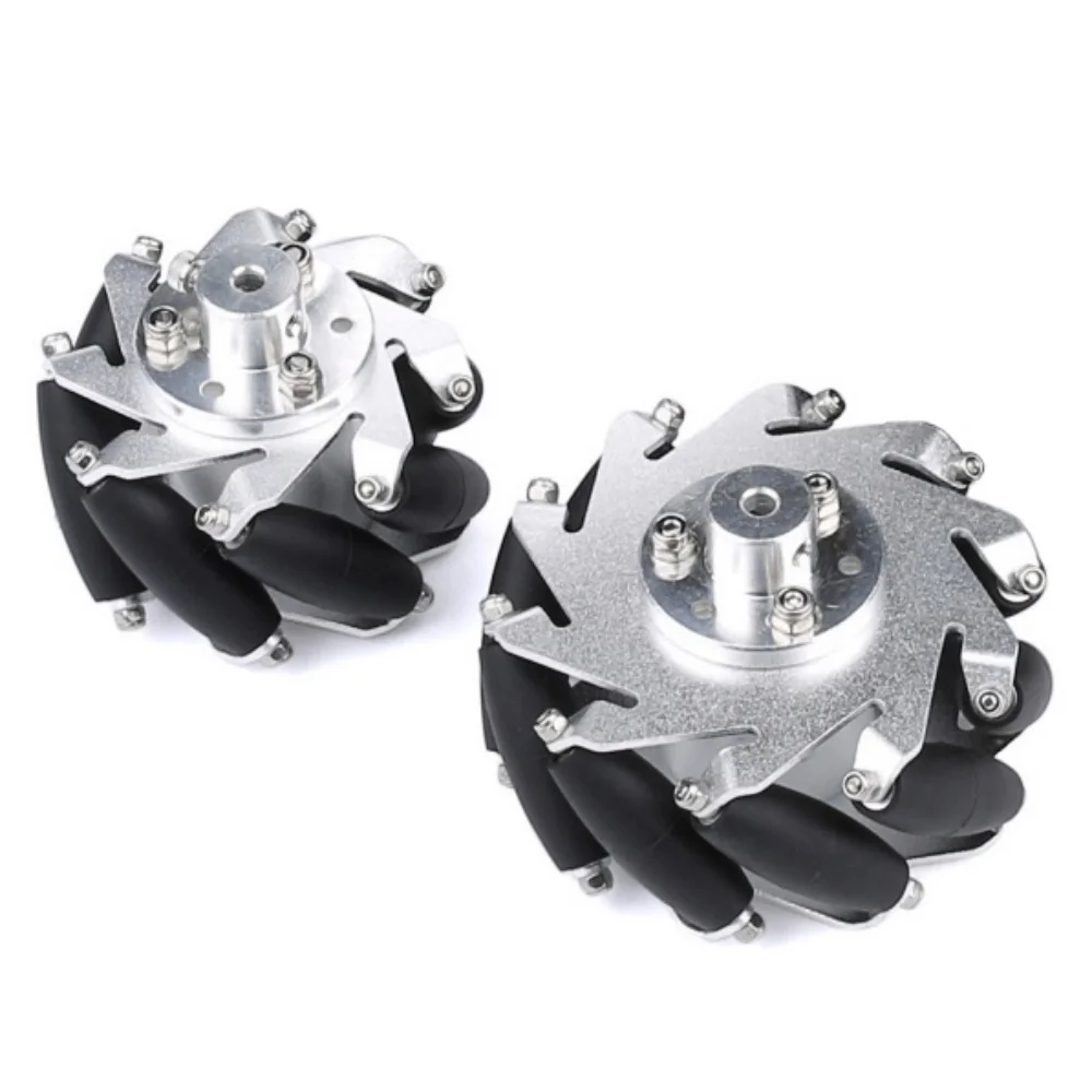 4pcs/set 100/127mm Mecanum Wheels Omni Directional Wheel Robotic Smart Car Tire Metal Mecanum Wheel DIY Car Chassis Parts