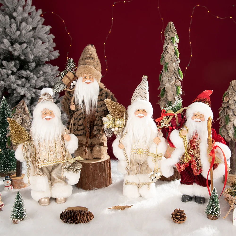 

Santa Claus Doll 30cm Christmas Doll New Year 2025 Gift Merry Christmas Decorations For Home Ornaments Natal Navidad 2024