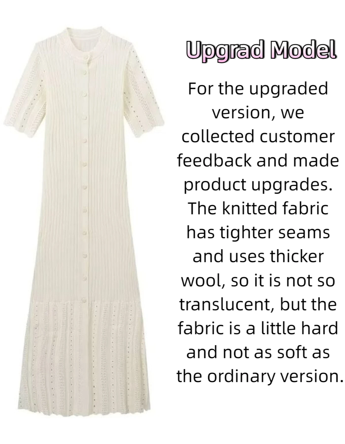 Elegante gebreide patchwork midi-jurk dames korte mouw hoge taille casual enkele rij knopen bochtige jurken zomer zwart beige nieuw