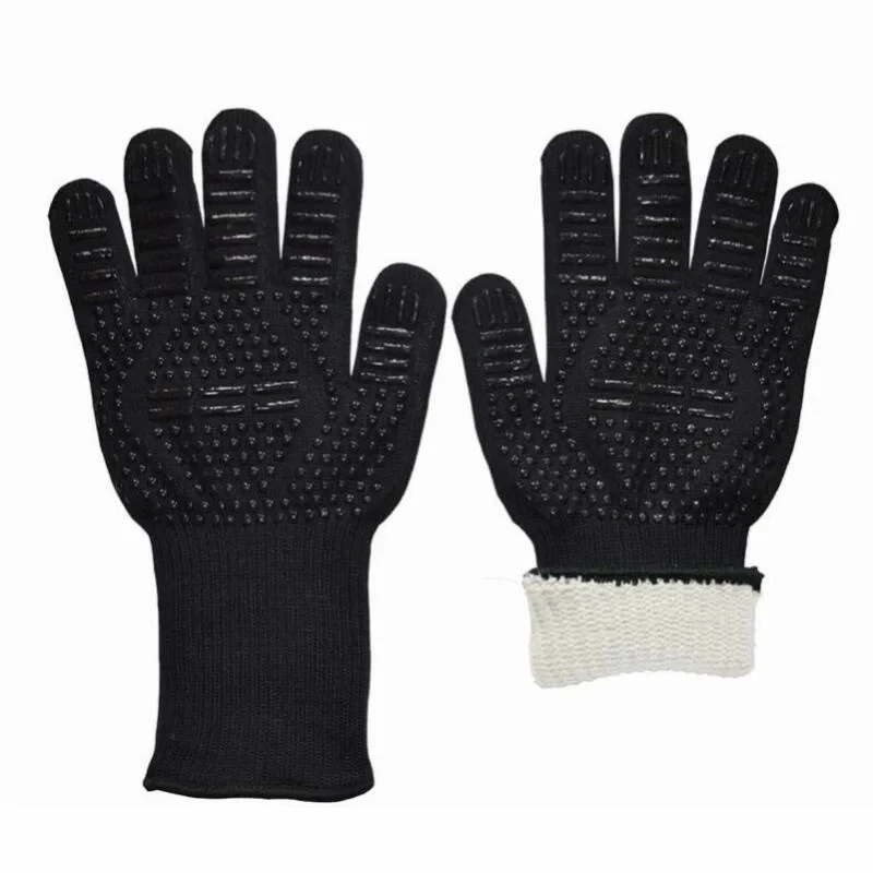 1472°F Heat Resistant Fireproof Oven Mitts Long Silicone Mittens BBQ Gloves Grilling Gloves for Kitchen Smoker Barbecue Camping