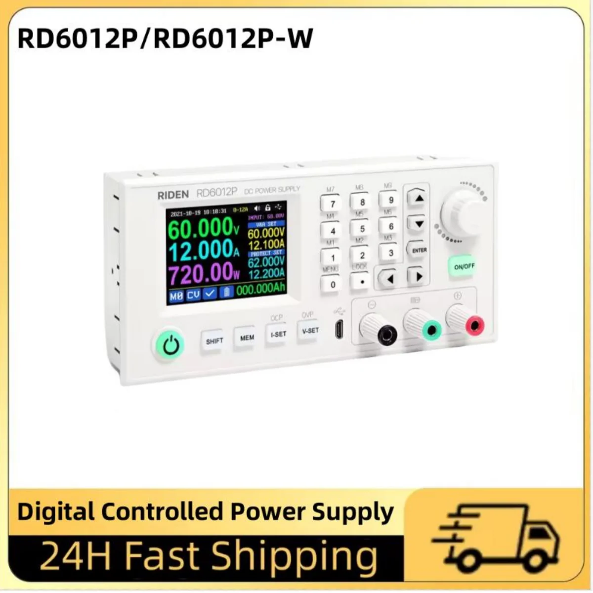 RD RD6012 RD6012W USB WiFi DC DC Voltage Step Down Bench Power Supply Adjustable Buck Converter 60V 12A & 800W PSU