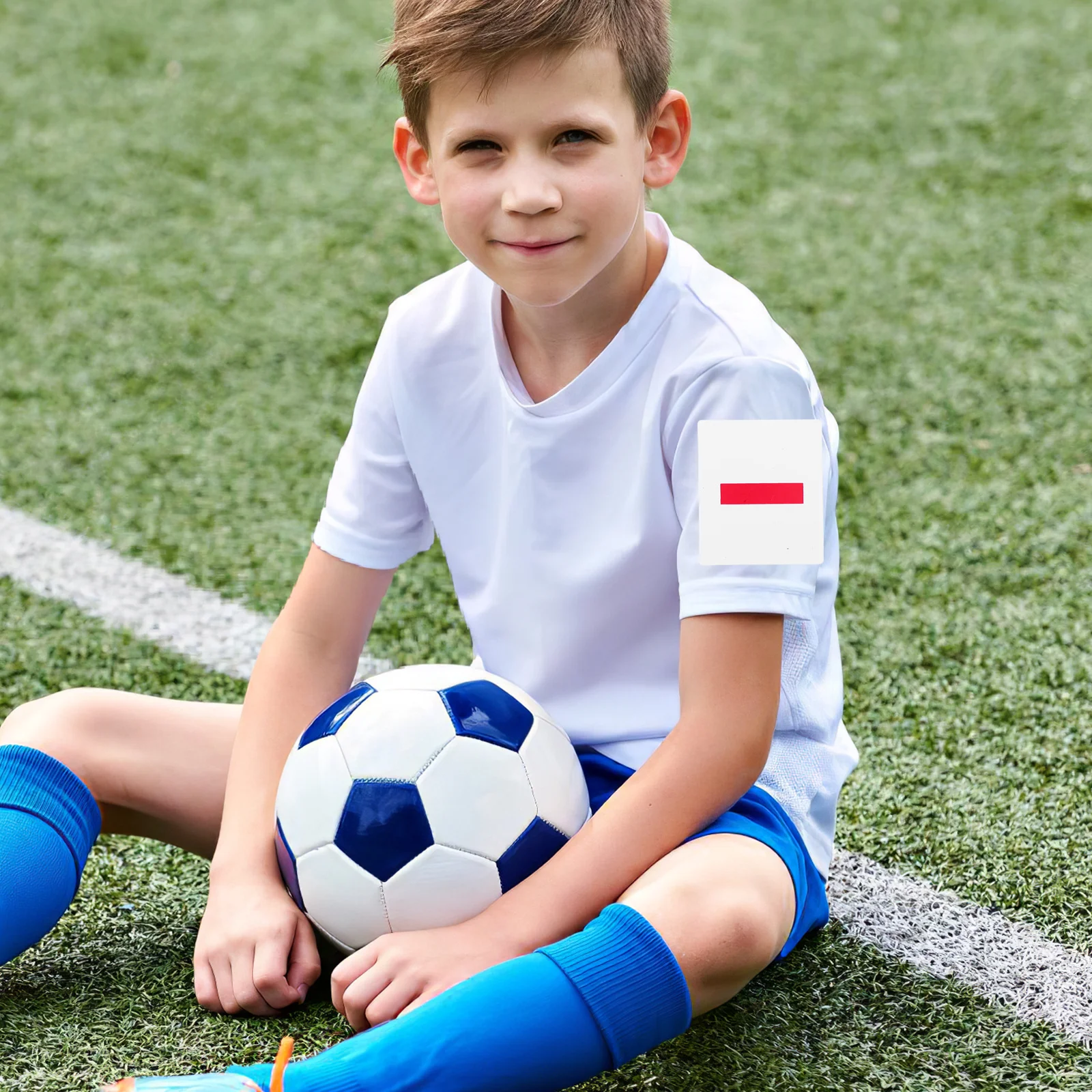 

10 pcs Captain Armbands Soccer Basketball Lightweight Plastic Team Leader Badge Safety Pin Youth Sports Accessories Durable