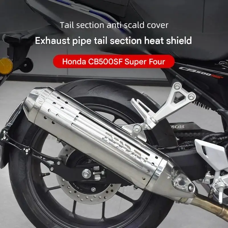For Honda CB500SF Super Four Motorcycle Exhaust Pipe Protective Decorative Cover High Temperature Resistant No Softening