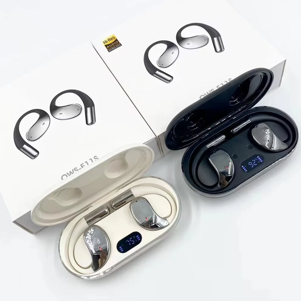 OWS-E11S Ear Hook Sports Wireless Earbuds Open Non-In-Ear Earphones With 4 Microphones For HD Calls And Hi-Res Sound Quality