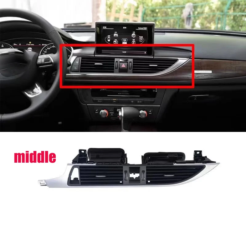For Audi A7 RS7 RS6 A6 C7 2011-2016 Car Interior Front Dash Center Console A/C Air Vent Outlet 4G0941509 4G0819203 4G1820901B