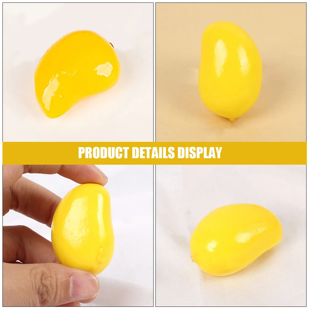 30 Uds adornos realistas Mini frutas postizas accesorios Mini Mangos artificiales