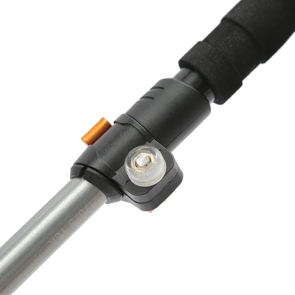 Newest 7075A Aluminum Alloy 5-Section Telescopic Hiking Pole Portable Folding Stick for Mountain Climbing And Outdoor Sports