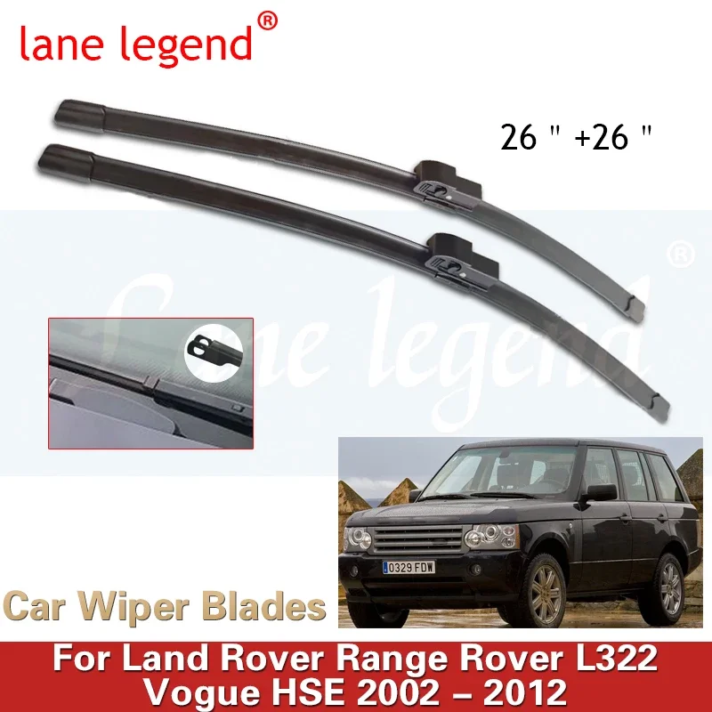 Car Wiper Front Wiper Blades For Land Rover Range Rover L322 Vogue HSE 2002 - 2012 Windshield Windscreen Window Brush 26