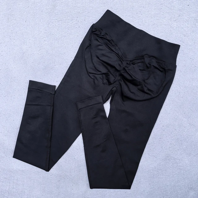 Nieuwe naadloze yoga-legging voor dames Scrunch Butt Lifting Gym Legging Workout Yogabroek Lage geribbelde tailleband Sportlegging