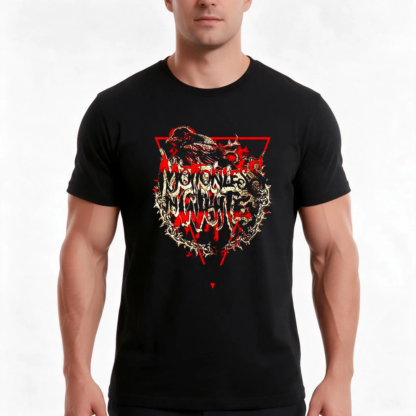 Creatures RED New _gt_gt_Motionless White --Trending 1 T-Shirt, Summer Casual Cotton Tee, Oversized Streetwear Tops, 100% Cotton