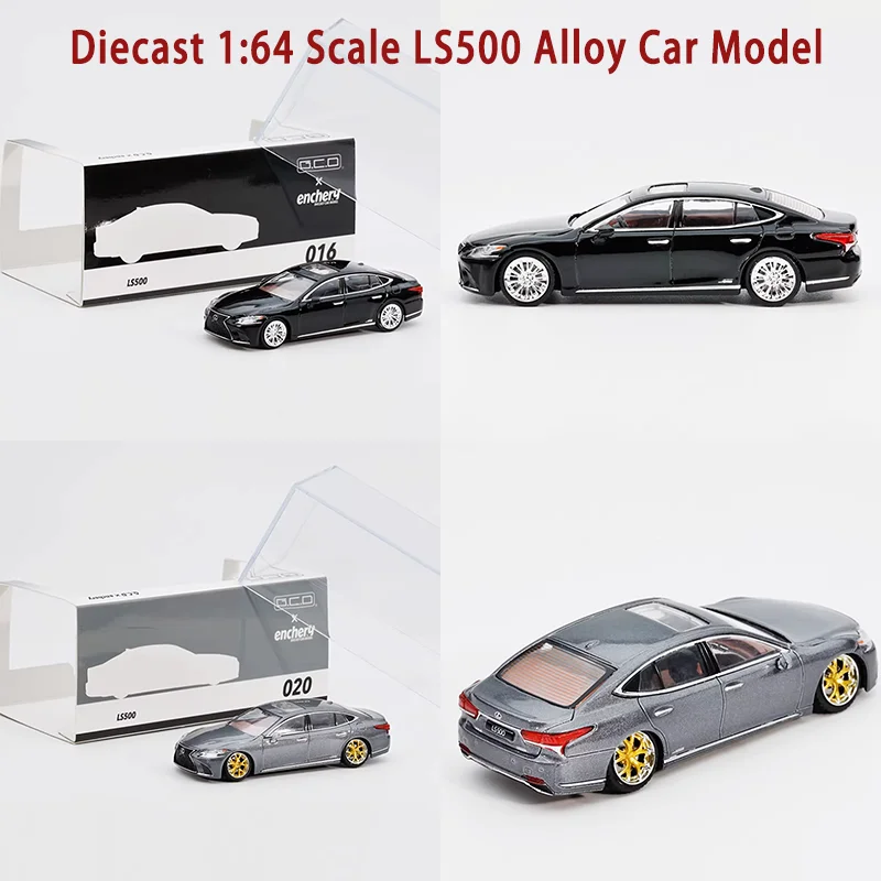 

Масштабная модель автомобиля LS500 из сплава, 1:64, готовый продукт, серия имитационных моделей, игрушка-сувенир, коллекционный подарок