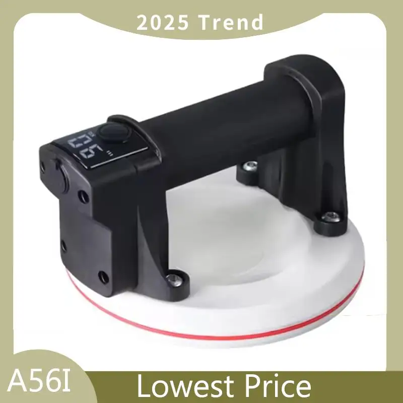 ABDD Smart Display 6Inch Electric Vacuum Suction Cup 200KG Load Heavy Duty Tile Glass Lifter 2000Mah Battery With Box Storage