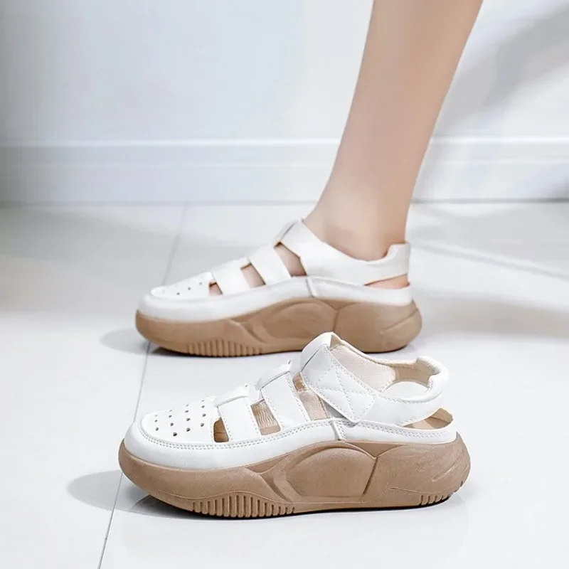 Comemore Luxury Shoes for Women\'s Sandals Summer 2025 New Woman comfortable flat shoes for Girls Platform Heels designer sandals