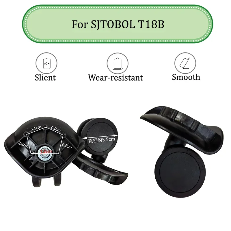 

For SJTOBOL T18B Universal Sliding Casters, Silent Suitcase, And Pulleys , Wear-Resistant Replacement Suitcase Wheels,