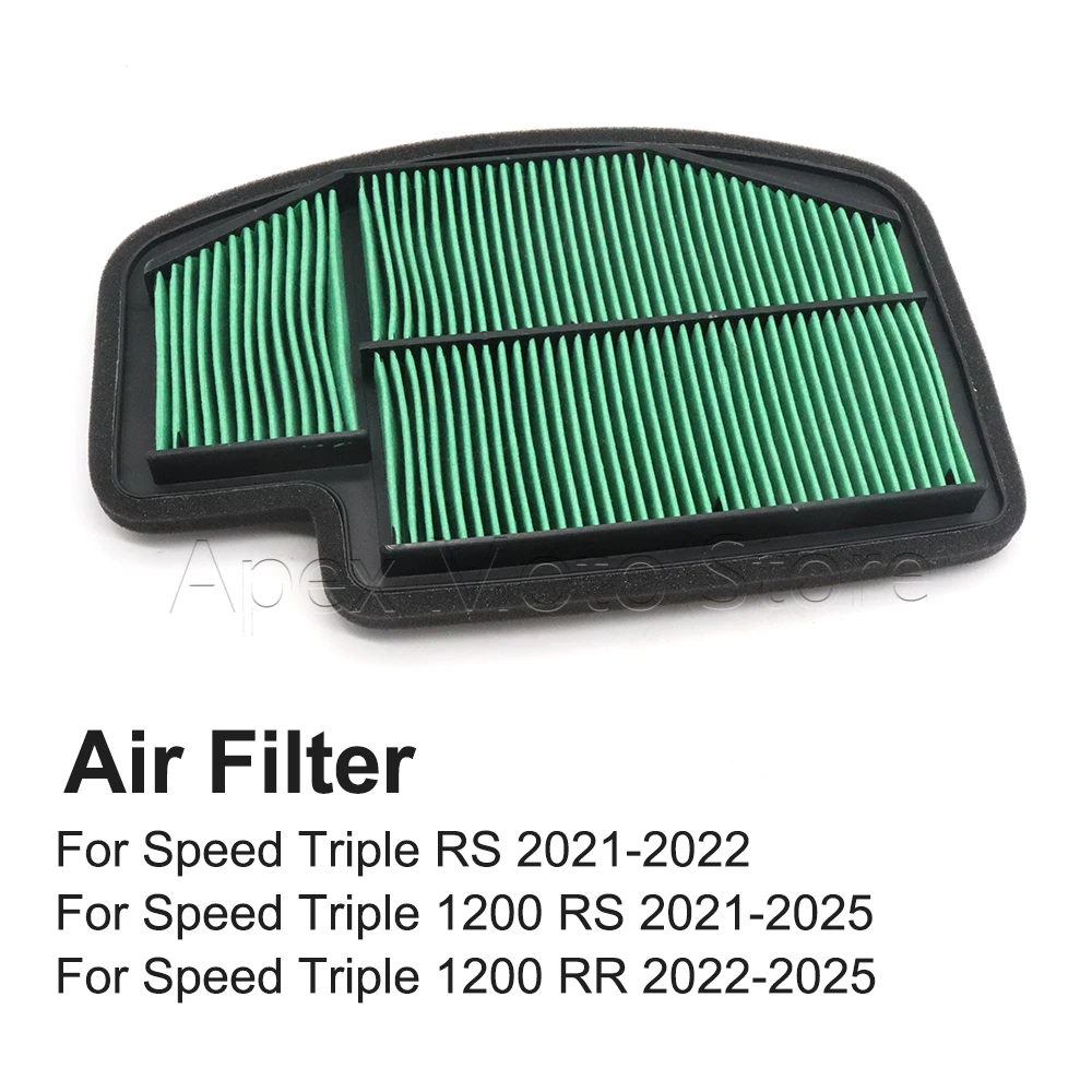 

Motorcycle Accessories Air Filter Engine Intake Cleaner For Speed Triple 1200 RS RR 2021 2022 2023 2024 2025