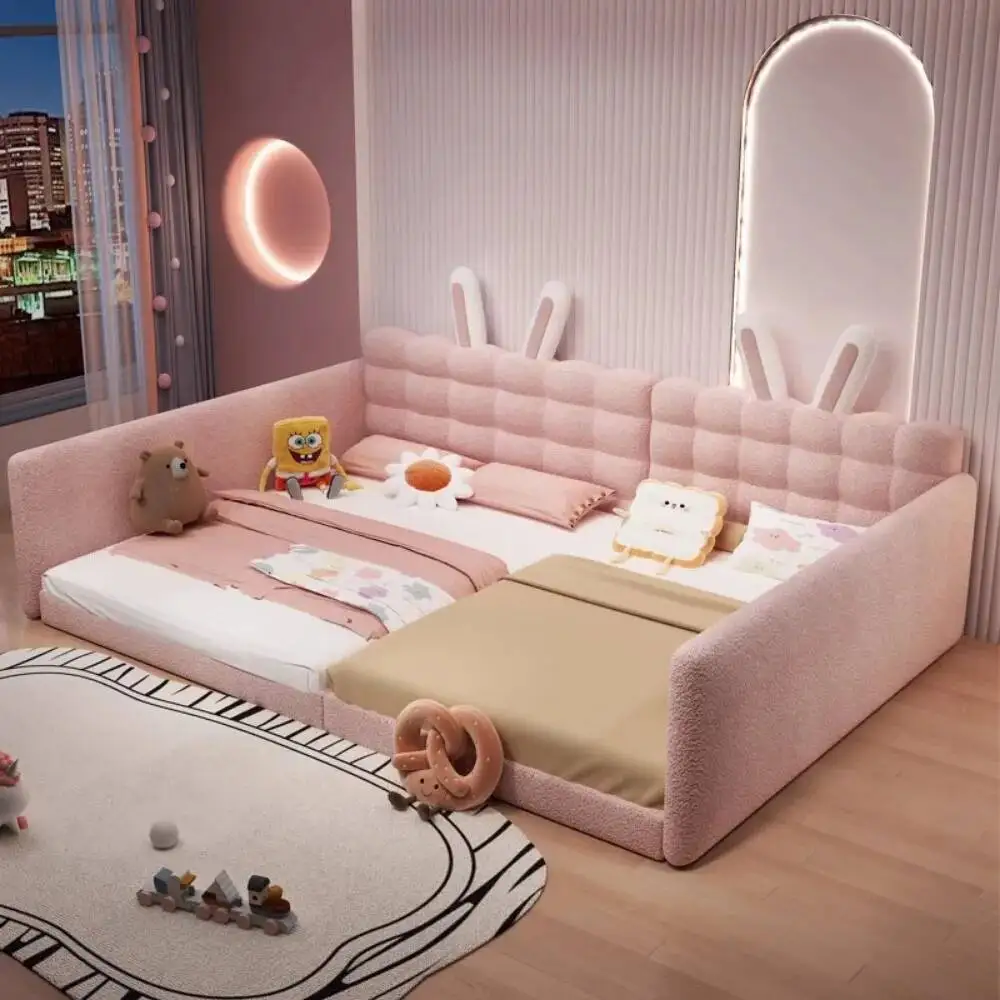 Europian Unique Bed Aesthetic Girl Kids Sleeping Double Children Bed Bedroom Luxury Muebles Para Dormitorio Home Accessories