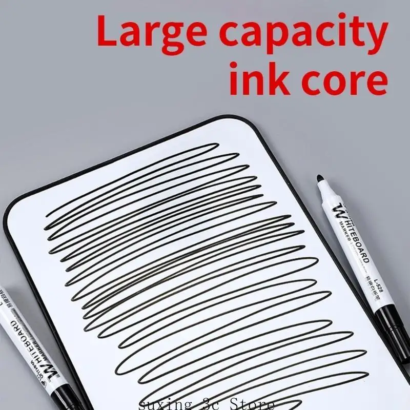 

10Pieces Whiteboard Marker 2.0mm Line Width Erasable Marker Pen Quick Dry Whiteboard Marker for School Office Supplies