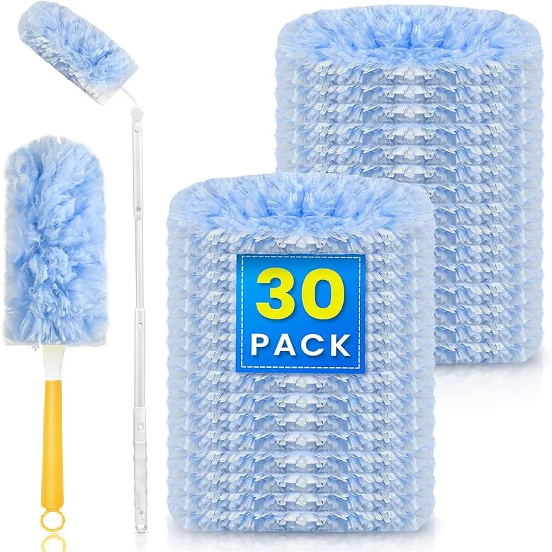 عبوات Swiffer Duster مكونة من 10 قطع، متوافقة مع مقبض Swiffer 360 Duster، عبوات غبار الريش غير المعطرة لـ Cl متعدد الأسطح
