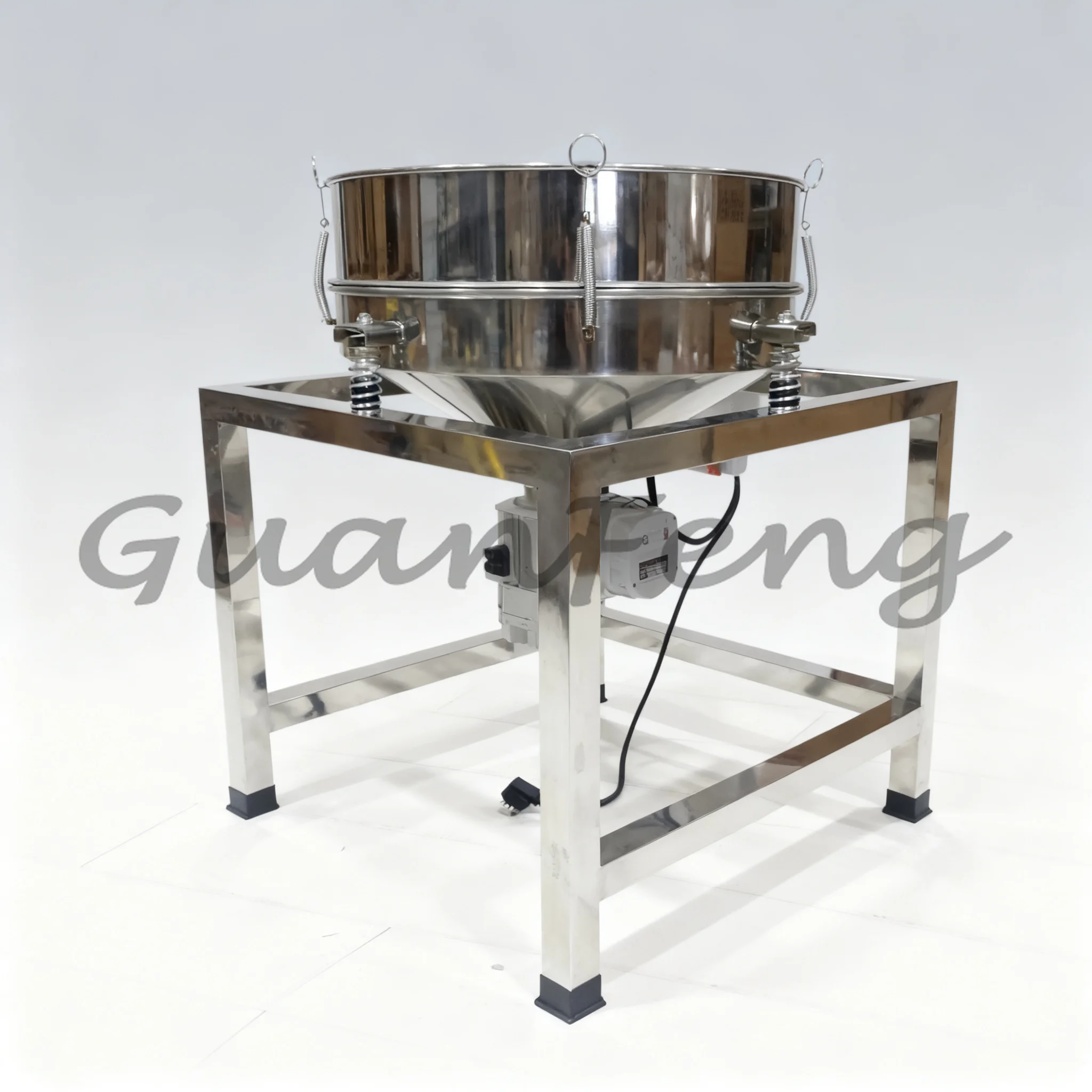 Small Electric Vibrating Sieve Machine, Stainless Steel Powder Sieving Shaker for Powder Separation