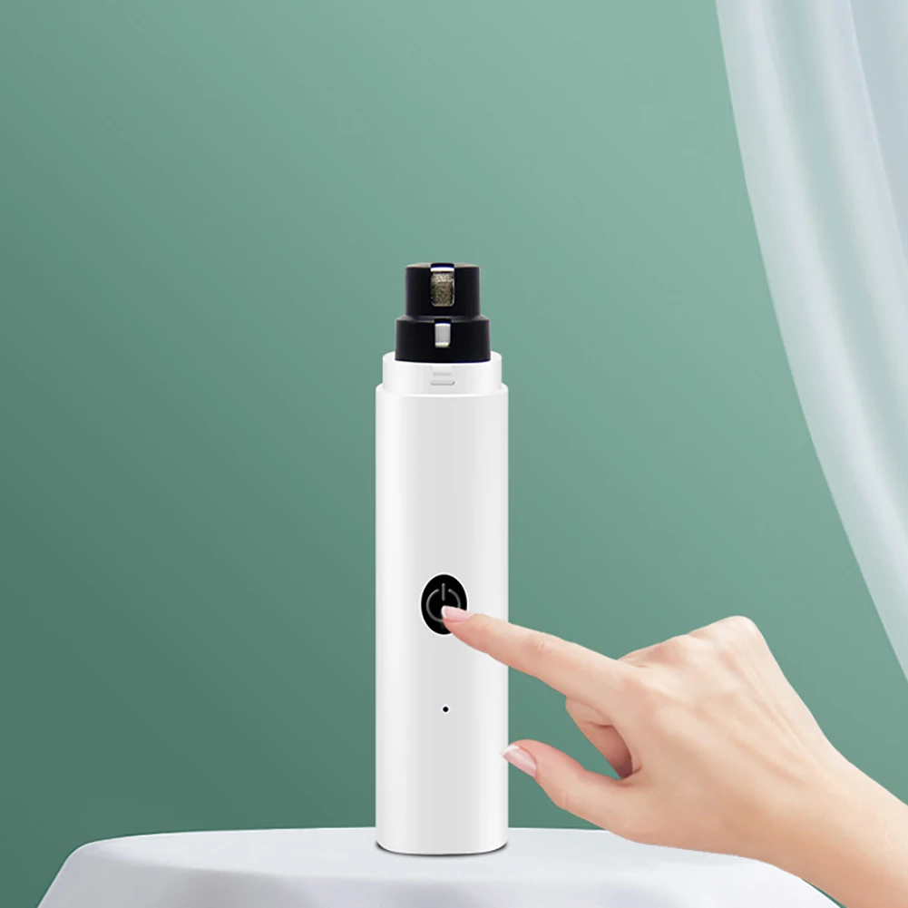 

Pet Nail Grinder With LED 100 Minute Standby Time ABS Electric Dog Nail Trimmer for Cats Dogs USB Rechargeable Nail File