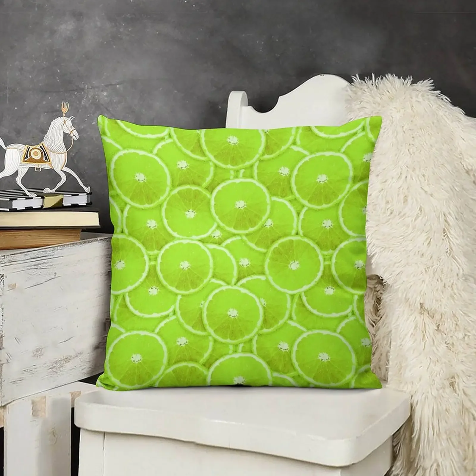 

Lime Slice Digital Montage Throw Pillow Ornamental Pillow Pillowcase Cushion pillow