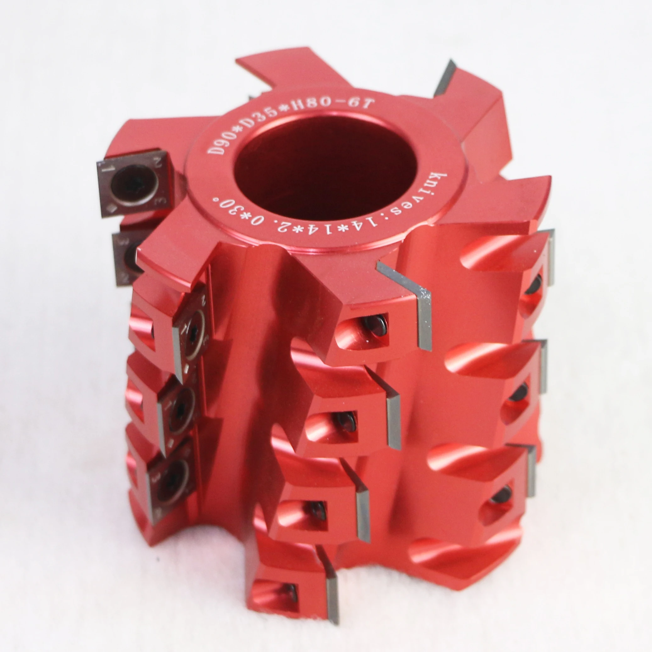 

Diameter 90/100/125mm Heavy Duty Spiral Helical Cutterhead Woodwork Cutter Head for 4-side Planer Machine