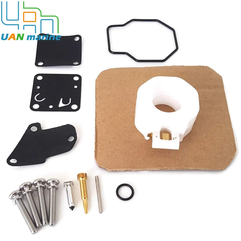 6E3-W0093  Carburetor Repair Kit For Yamaha 2 Stroke 4HP 5HP 4M 5M Outboard Motor  6E0-W0093-00 6E3-W0093-08