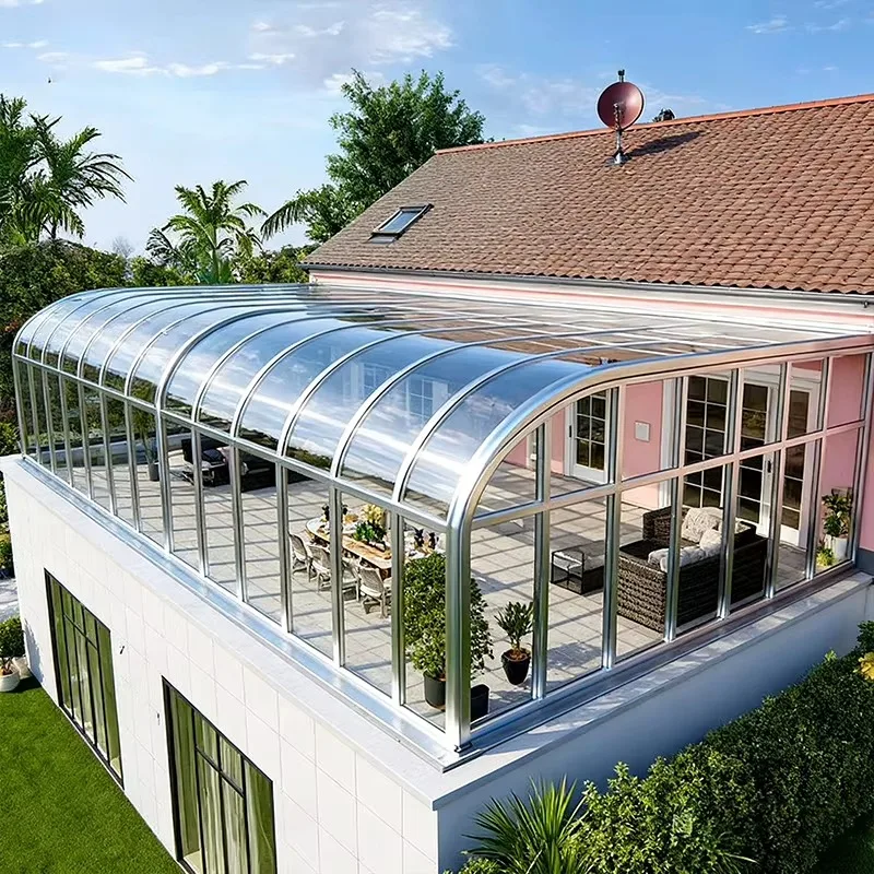Sunroom House Prefab Sun Porch Patio Screen Enclosure Garden Design Balcony Large Aluminium Glass Sunroom