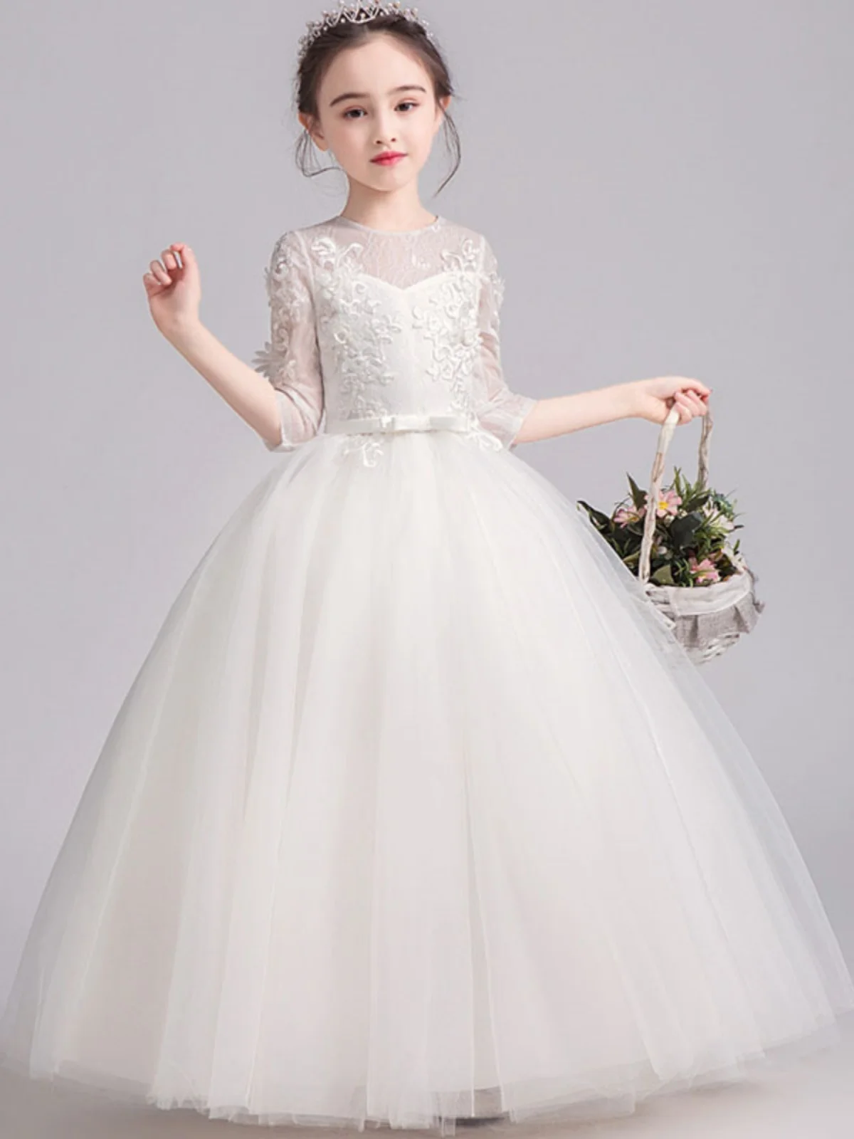 

Детский праздничный костюм Princ Sle Birthday Dr, длинная юбка, ткань из смеси полиэстера и хлопка, для больших размеров