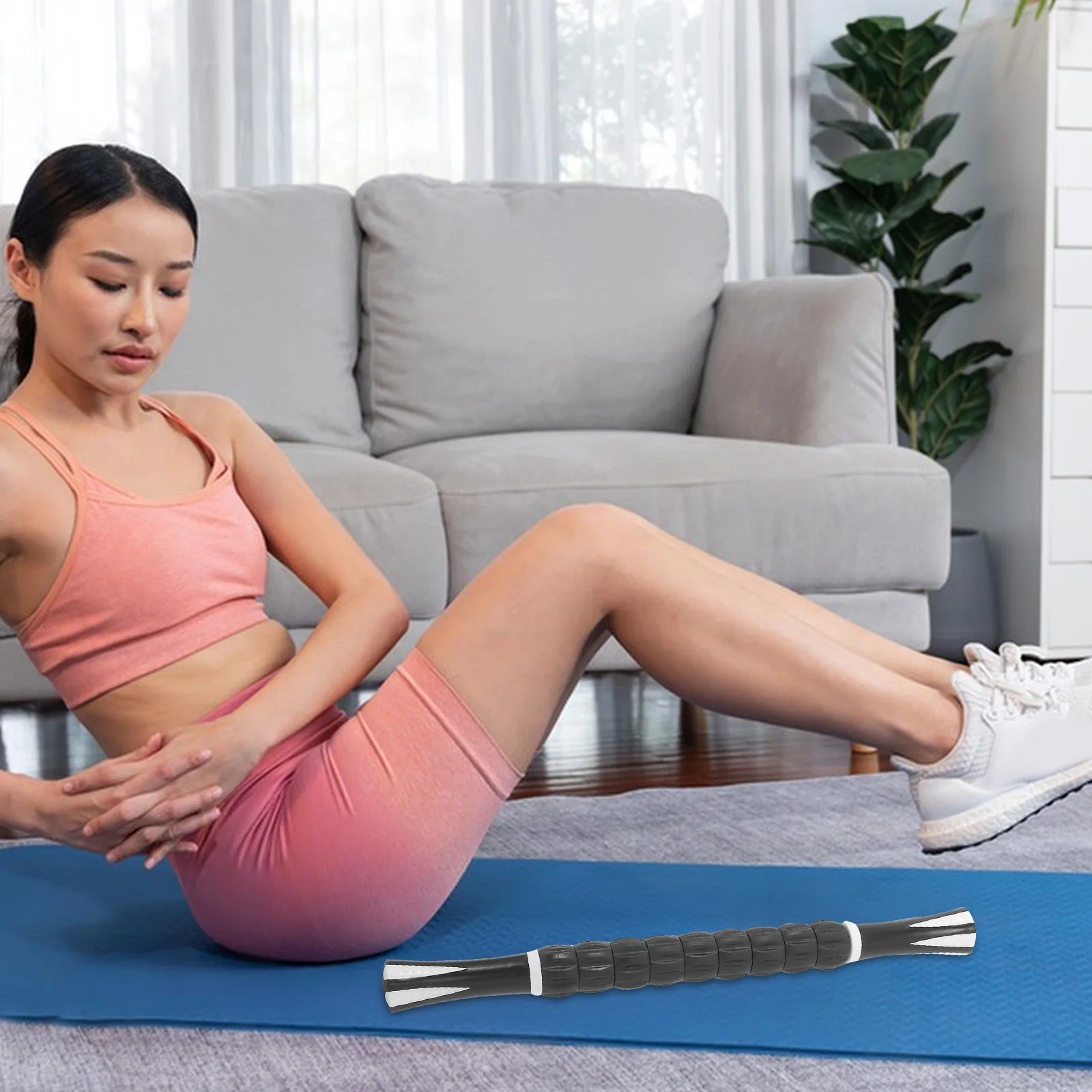 

Muscle Roller Stick Portable Massage Tool For Legs Back Neck Relief Muscle Soreness Tension Recovery Body Shaping Yoga