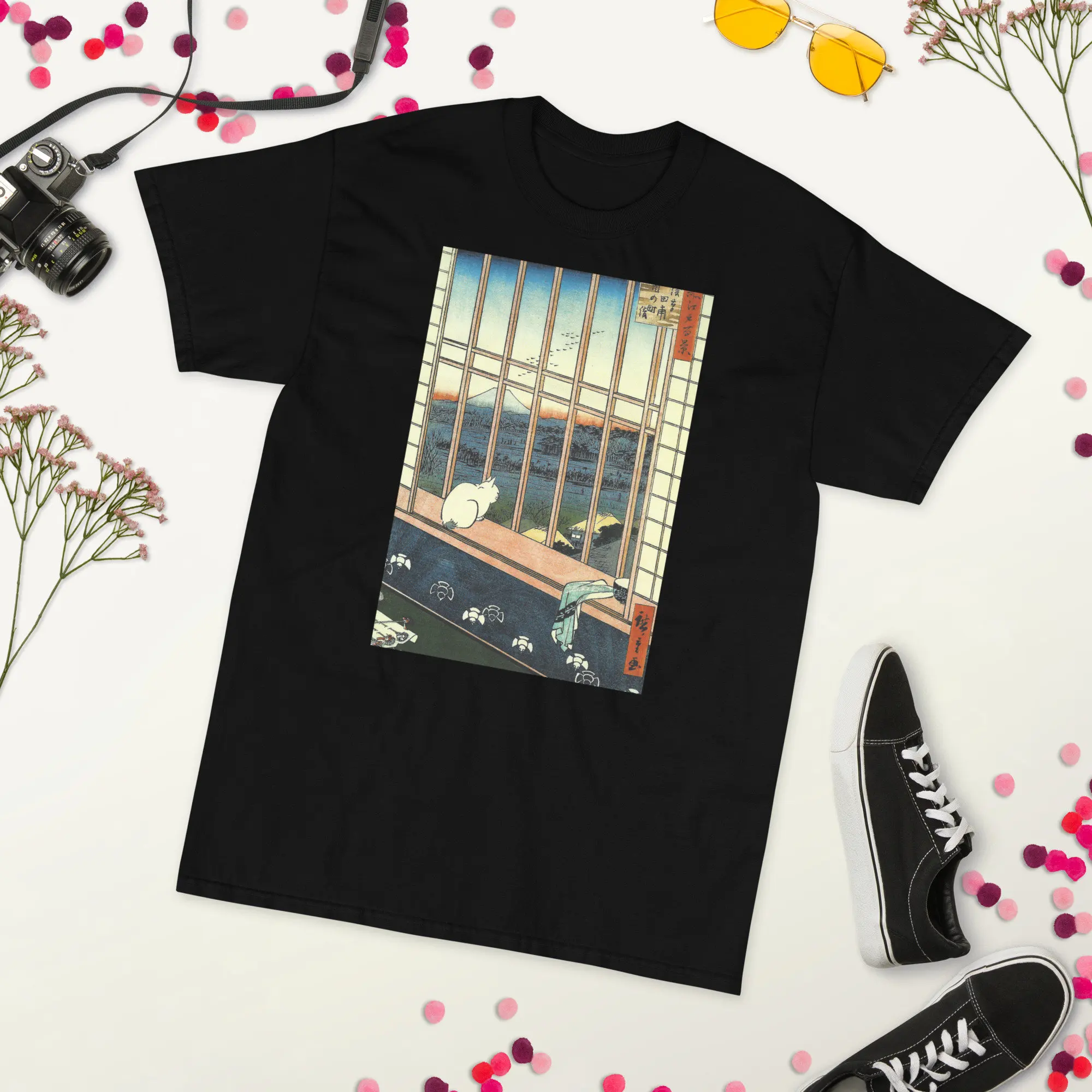 

Art Japonais Graphic Print Summer Luxury Brand Pure Cotton Men's and Women's T-shirt Short Sleeve Trendy Fashion Clothing