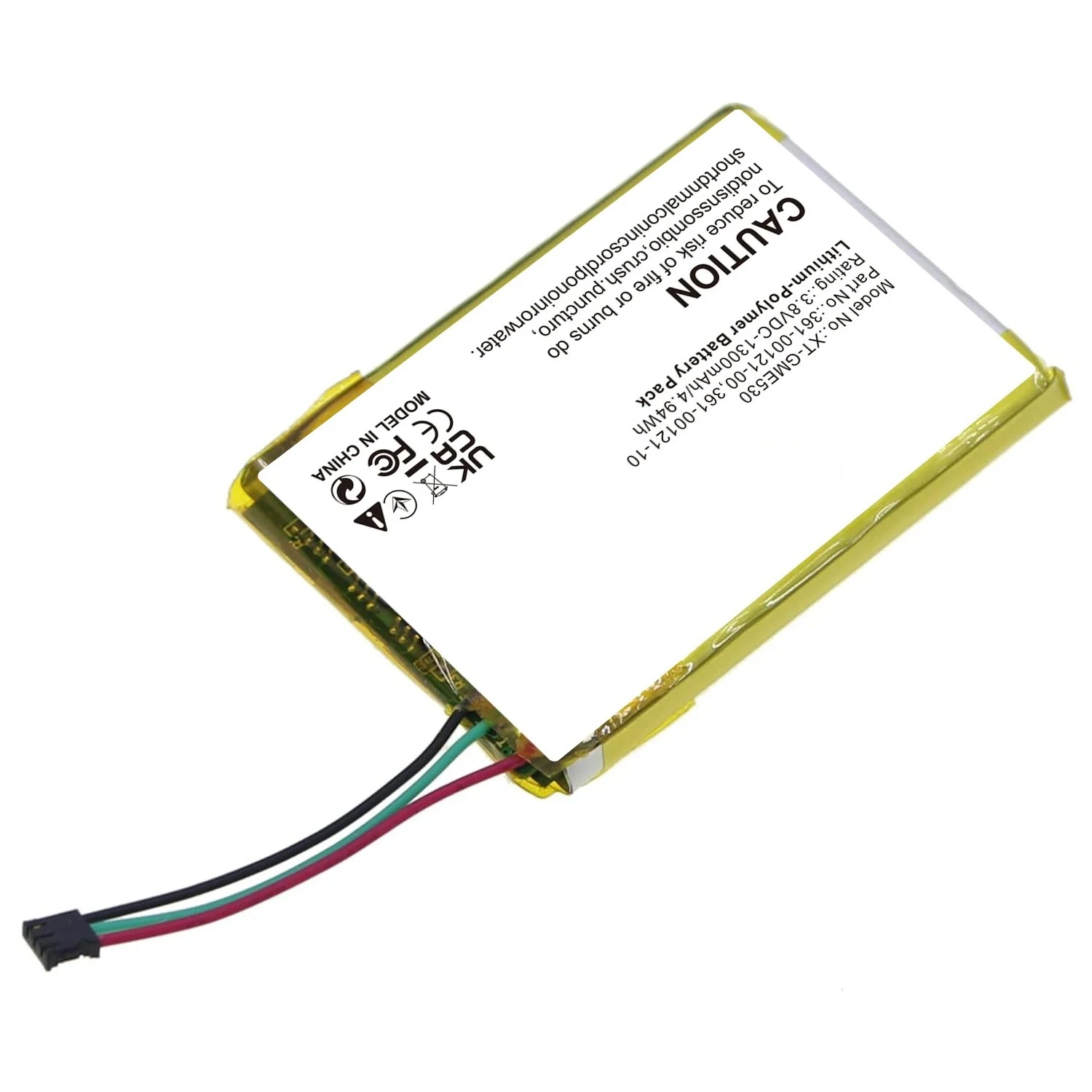 1300mAh 3.8V 4.94Wh GPS, Navigator Li-Polymer Battery for Garmin 361-00121-00 361-00121-10 Edge 530 Edge 830