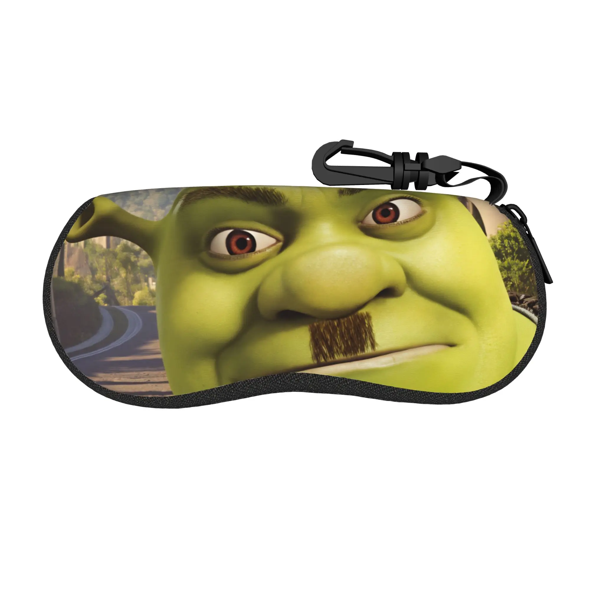 Pun mein swampf S-shreks - Estuche para gafas, funda para gafas de sol, caja de viaje retro para gafas, fundas personalizadas para gafas de hombre y mujer