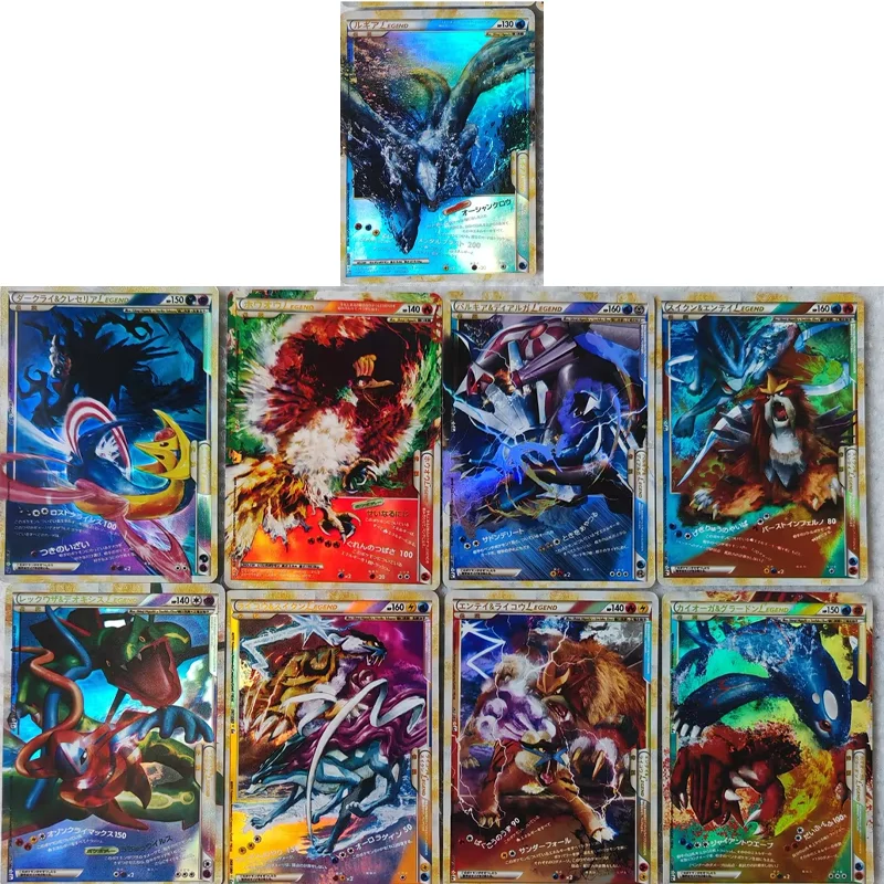 

9 шт./компл. DIY PTCG Legend Pokemon Trading набор флэш-карт аниме мультфильм Коллекционная подпись подарок 63x88 мм