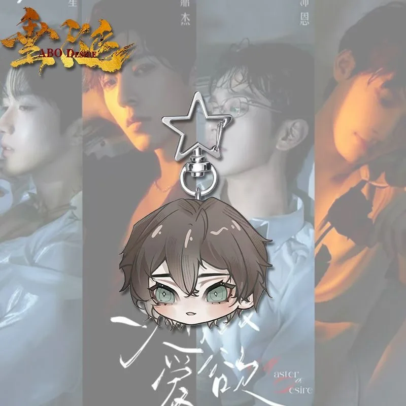 TV ABO الرغبة إليوت هوا يونغ Shengshaoyou Pein Jiang Heng Q-النسخة تأثيري سلسلة مفاتيح مصنوعة من الأكريليك على ظهره مفتاح قلادة الدعائم هدية #6