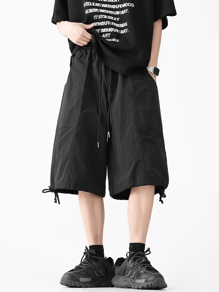 

Американский Sle Qui Dry Десантник Спецодежда orts Мужская летняя модная уличная повседневная свободная широкая ножка Haome Knife Seven-Qua...