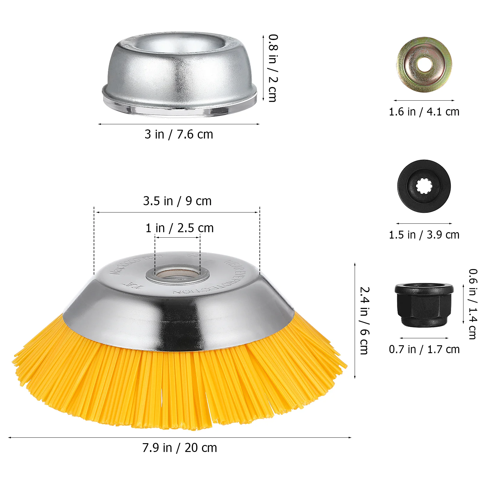 8 Inch Weeding Head Grass Mower Brush Garden Edging Trimmer Heads for Eaters Wire Lawn Electric Bubble Handle