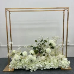 Wedding Table Decoration arch Square Flower Table Stand Frame Electroplated Metal Shiny Gold Home Decor Birthday Party Supplies