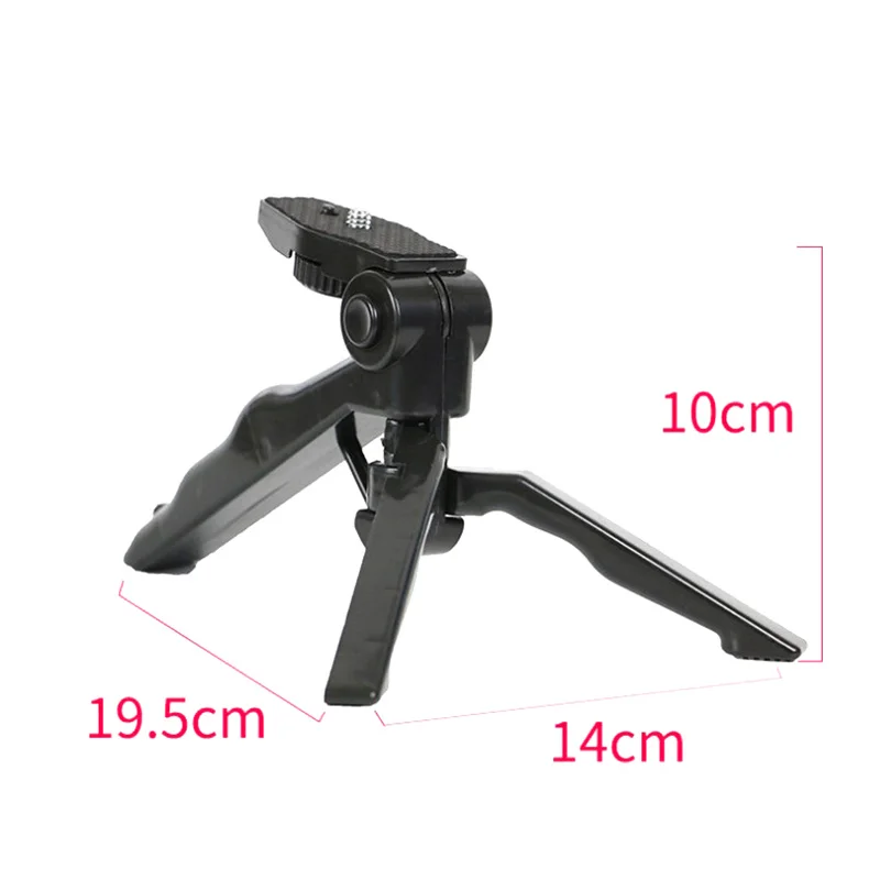 Tripod meja berdiri braket stabilitas kamera Desktop Mini untuk ponsel dapat menyesuaikan tinggi dan sudut