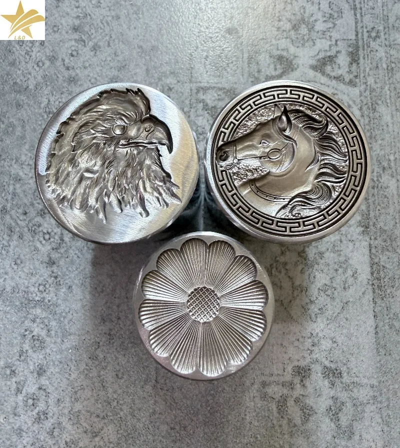 Custom Design 3D Horse Metal Jewelry Stamp Tool Personal Custom Embossing Steel Punch Gold Silver Craft Stamping Silversmiths