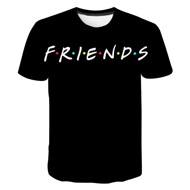 TV Show Friends 3D Printed T-Shirt For Men Women FashionCrewneck Short Sleeve T Shirt  Streetwear Mens Casual Plus Size Tees Top