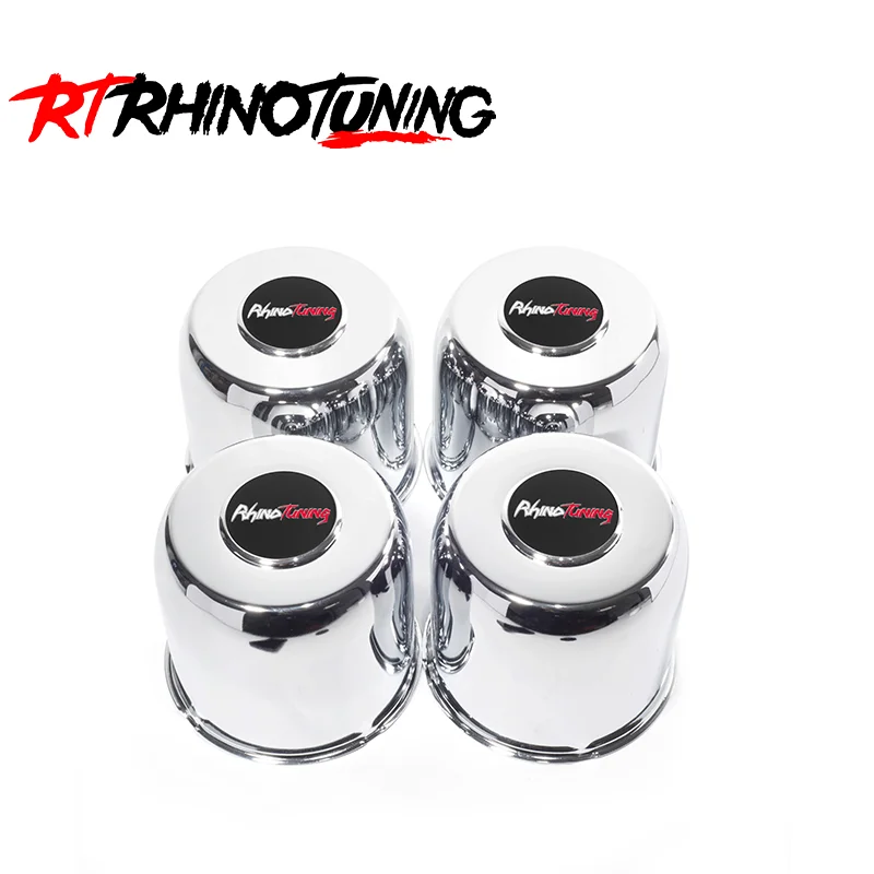 

RhinoTuning 2/4Pcs 124mm/4.88" Hub 110mm/4.33" H Trailer Wheel Center Caps For Truck SUV RV Wheel Rim Fits 4.88" Bore 4.33" Tall