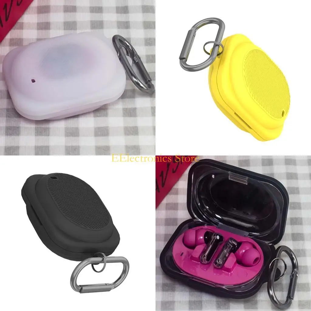 B03C Earbud Charging Case Cover Protector for Ear 3a with Single-Form Construction and Accessible Openings Around Key Case Areas