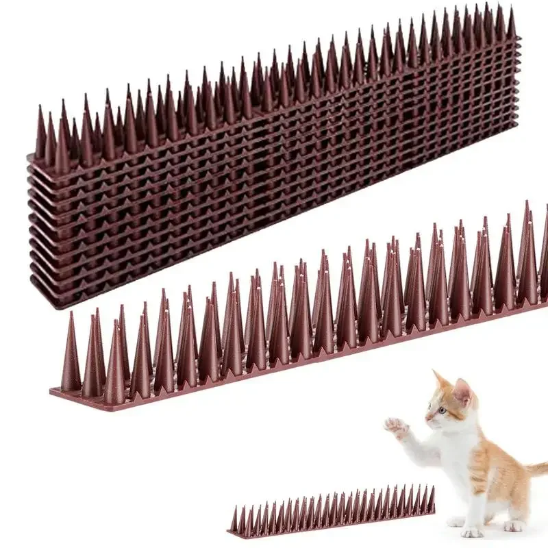 12PCS Bird Raccoon Spikes Plastic Anti Climb Fence Wall Spikes Outdoor Garden Plastic Security Fence Spikes