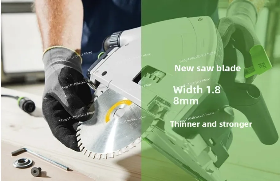 Track saw TS55 woodworking guide, portable vacuum cutting, electric circular saw