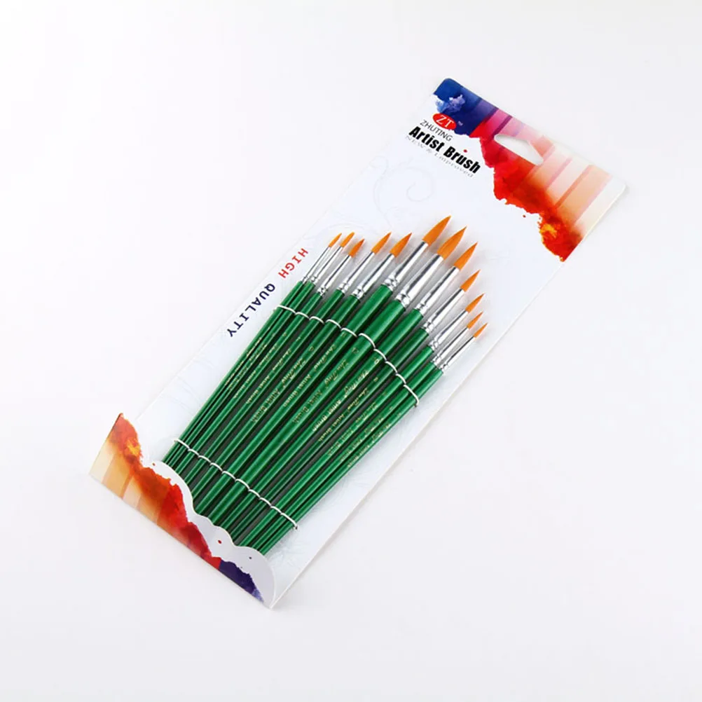 

12 Pcs Watercolor Pointed Chalk Set Paint Brushes Acrylic Painting Hook Pen Paints Pens
