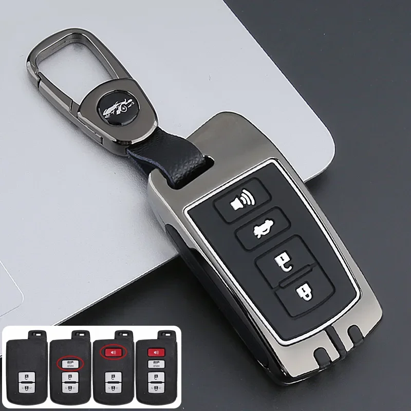 سبائك الزنك والسيليكون غطاء كامل غطاء مفتاح السيارة ، تويوتا أفالون ، أكوا ، RAV4 ، هايلاندر ، لاند كروزر ، كامري ، برادو ، كورولا ، بريوس #2