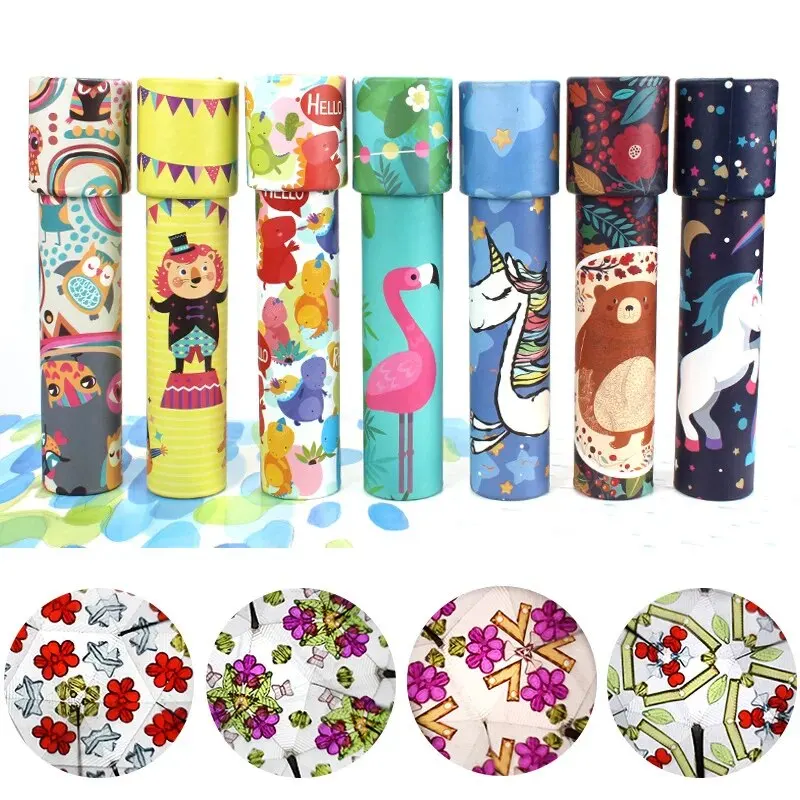 3pcs Sending Kaleidoscope Rotating Magic Classic Educational ToysRandom Color Classic Nostalgia Ever-Changing Games Boys Girls