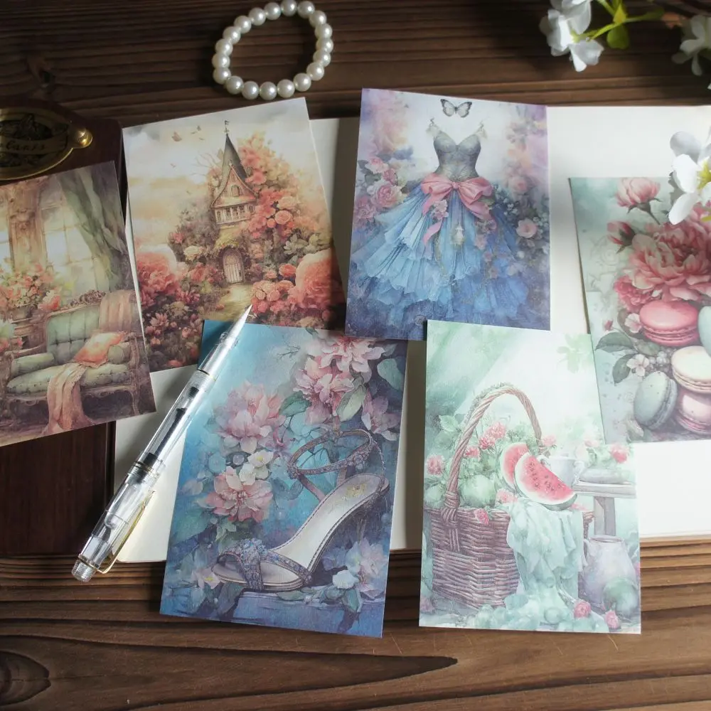 

30 Sheet Watercolor Dress Flower Room Pink Animal Background Design Craft Paper Gift Decoration Scrapbooking Handmade DIY